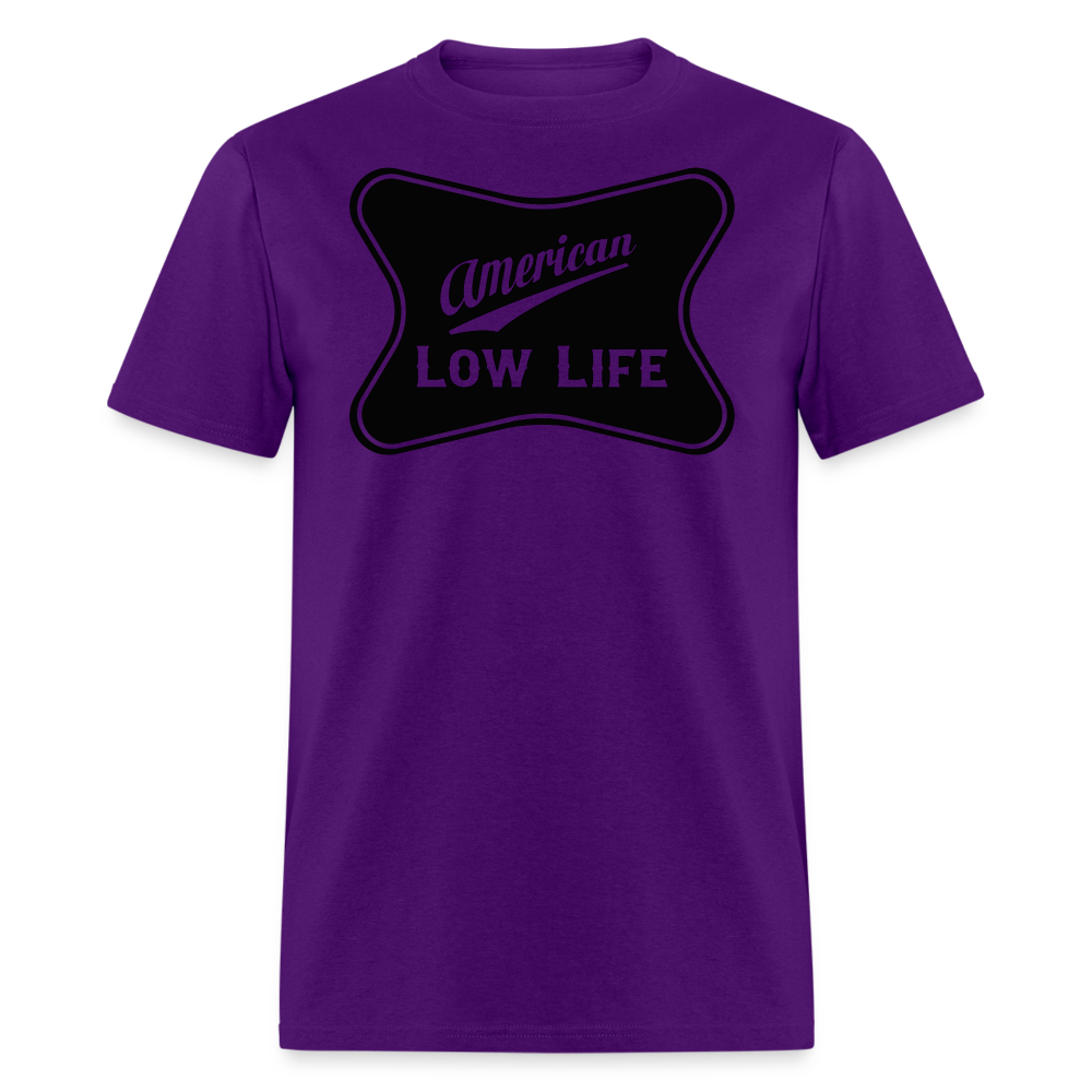 American - Black - (Unisex) Classic T-Shirt - purple