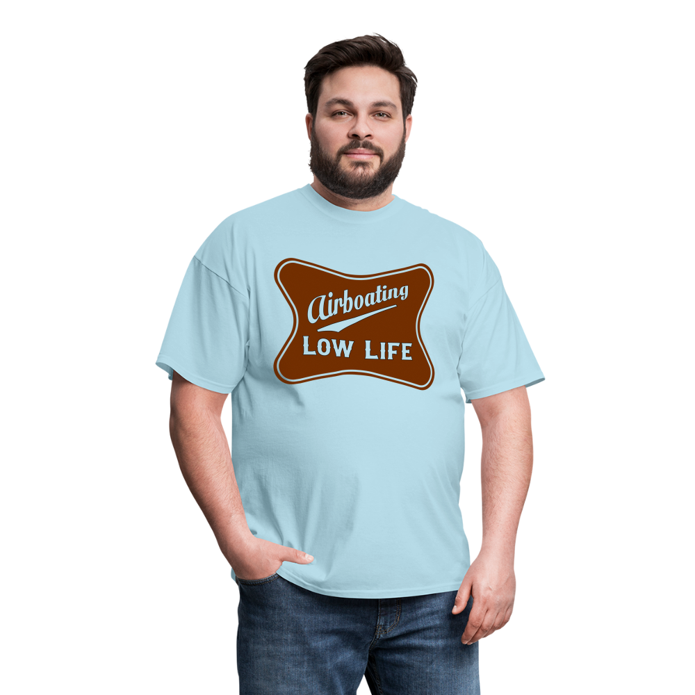 Airboating - Brown - (Unisex) Classic T-Shirt - powder blue
