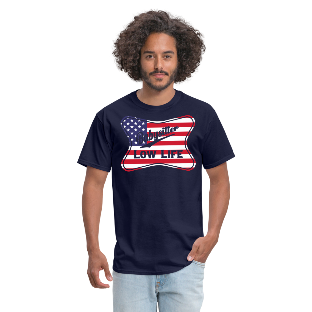Babysitter - Flag - (Unisex) Classic T-Shirt - navy