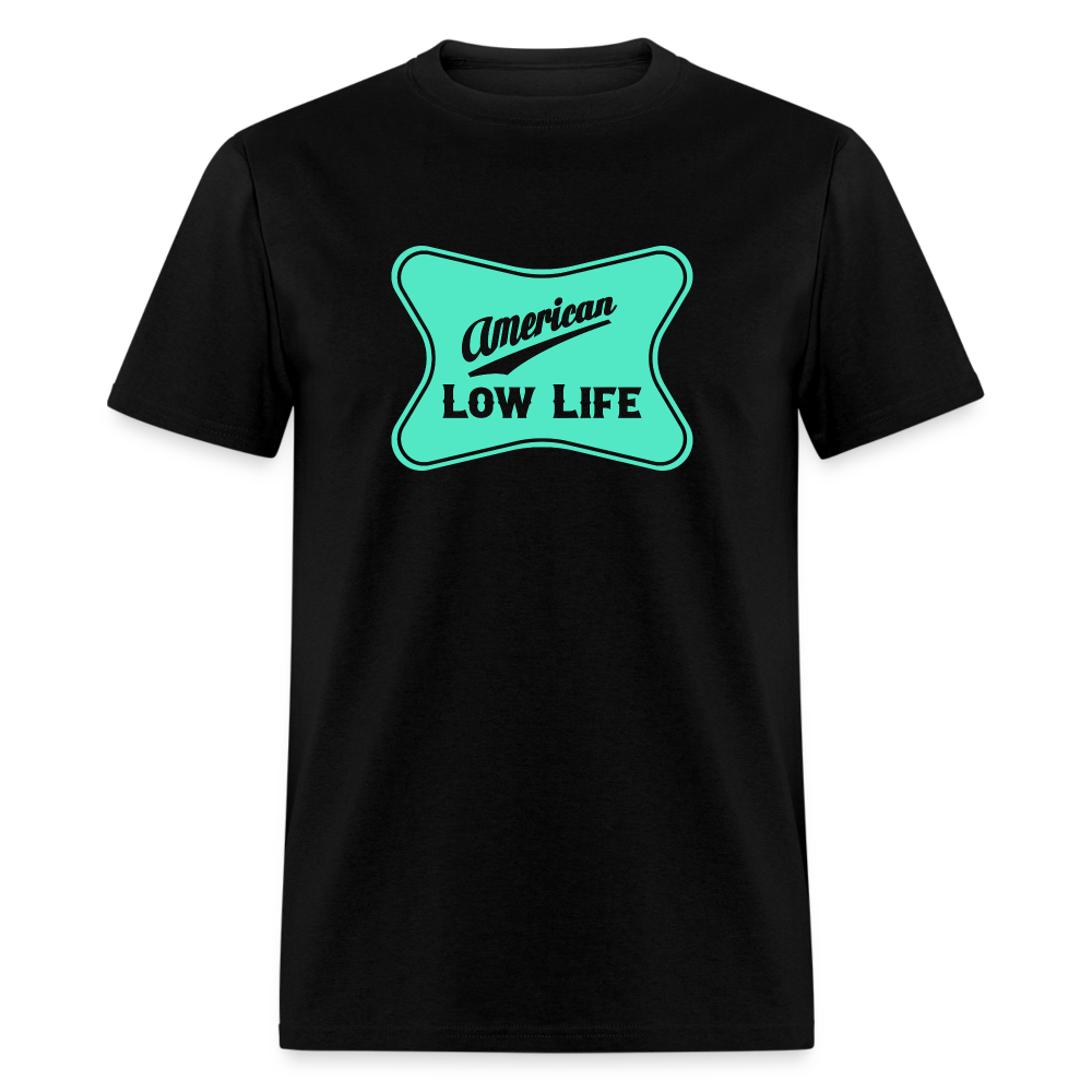 American - Teal - (Unisex) Classic T-Shirt - black