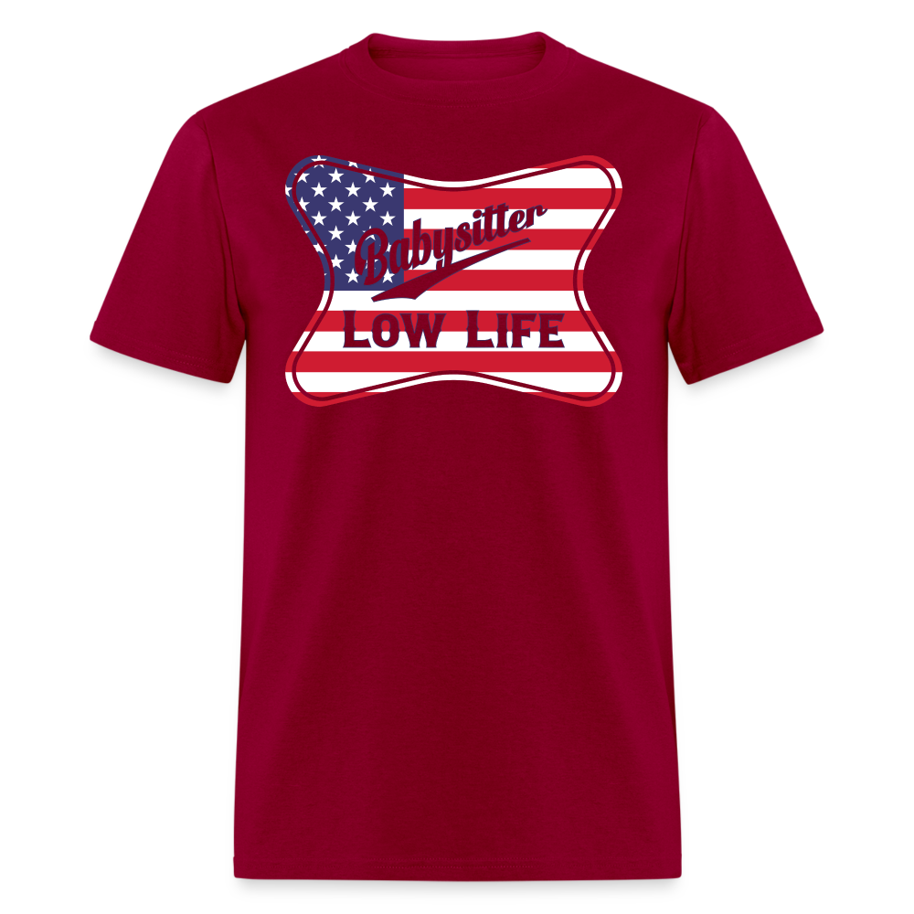 Babysitter - Flag - (Unisex) Classic T-Shirt - dark red