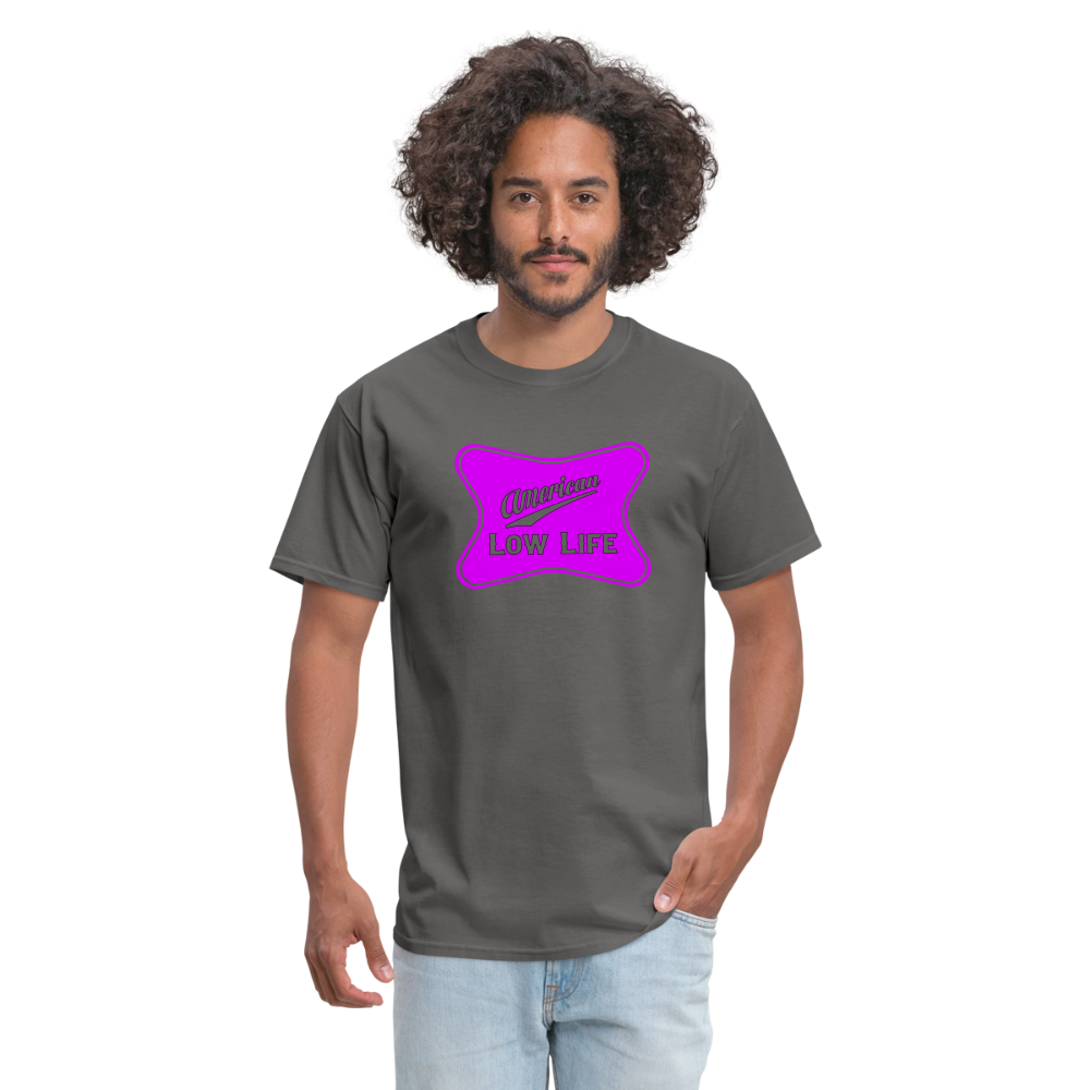 American - Pink - (Unisex) Classic T-Shirt - charcoal