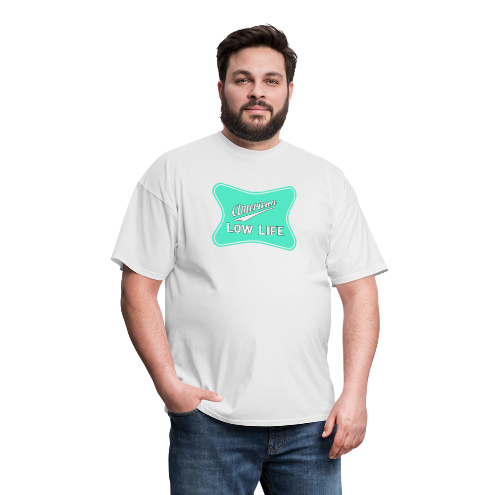 American - Teal - (Unisex) Classic T-Shirt - white