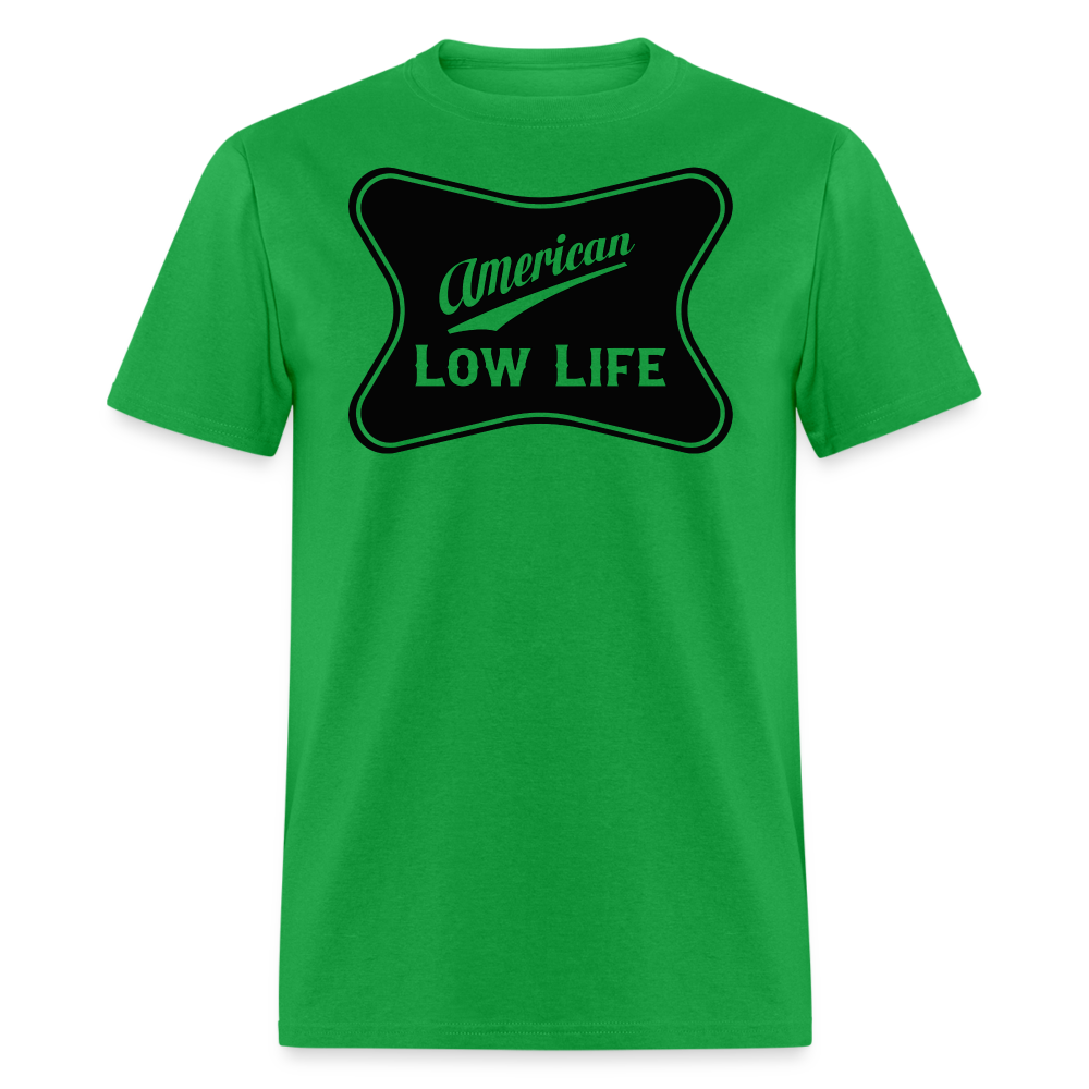 American - Black - (Unisex) Classic T-Shirt - bright green