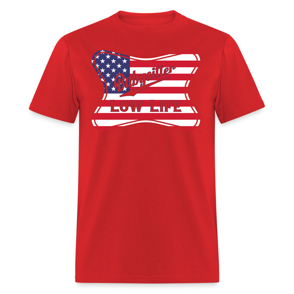 Babysitter - Flag - (Unisex) Classic T-Shirt - red