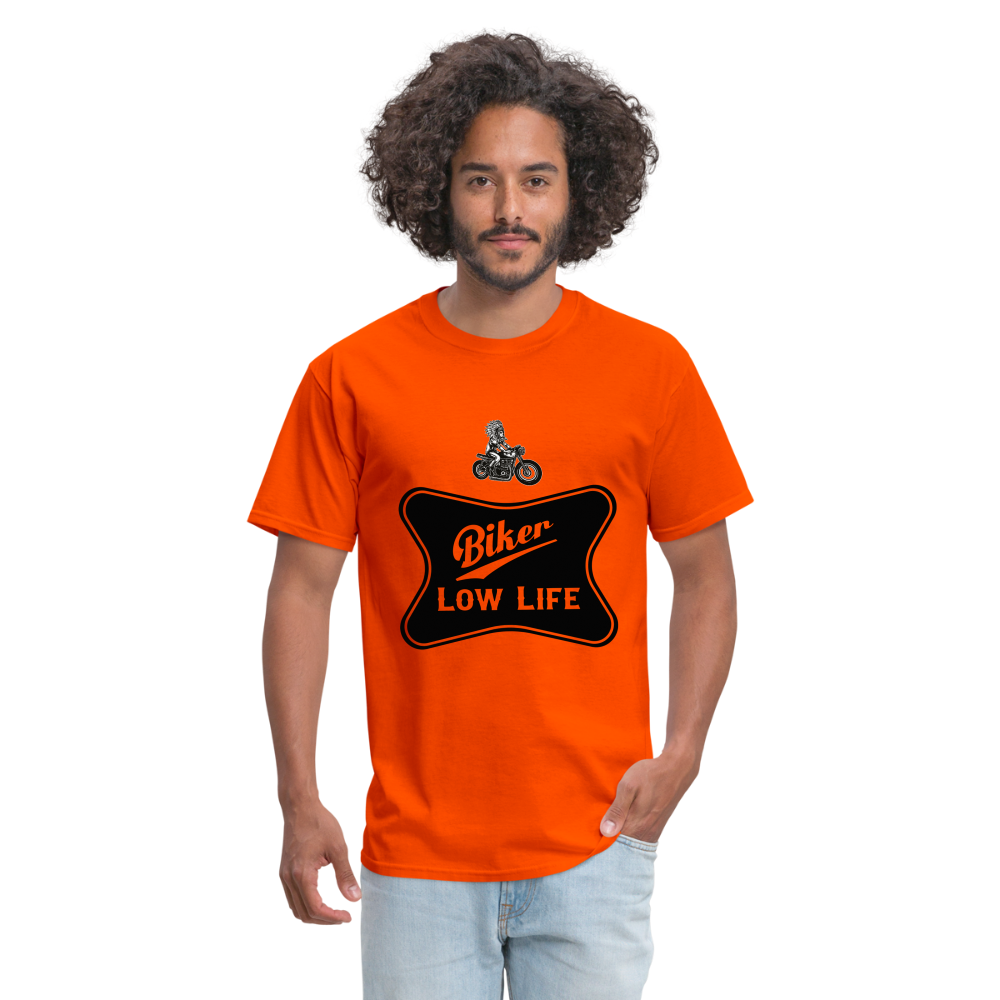 Biker - black - Unisex Classic T-Shirt - orange