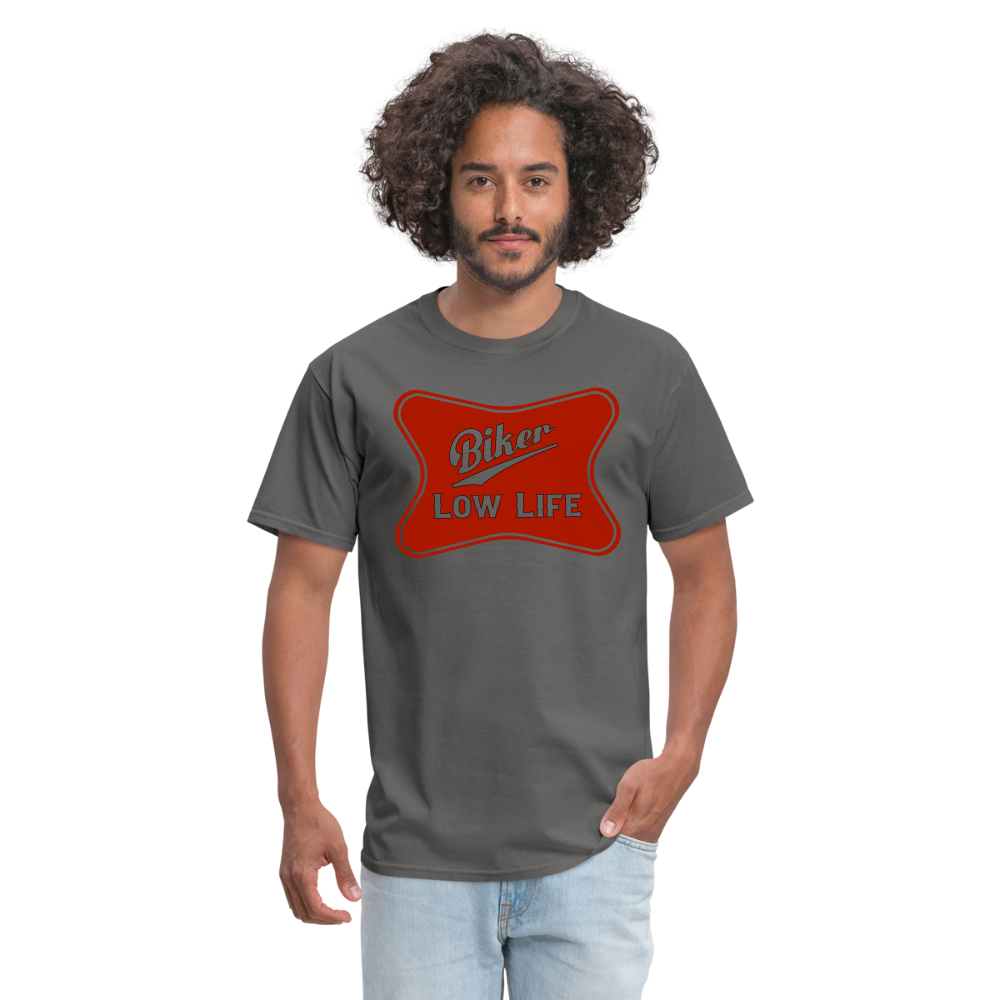 Biker - Red - Unisex Classic T-Shirt - charcoal