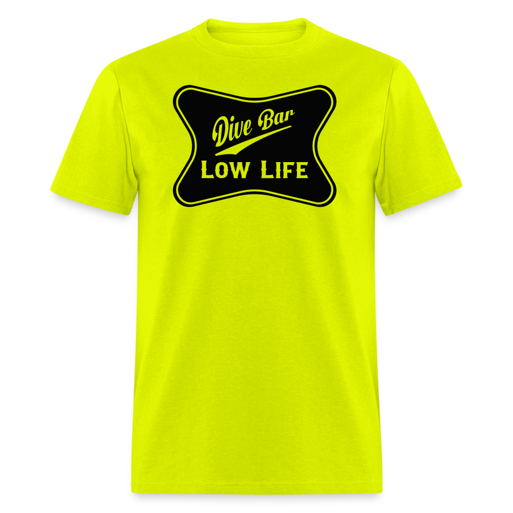 Dive Bar - Black - Unisex Classic T-Shirt - safety green