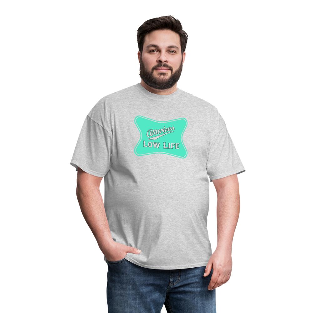 American - Teal - (Unisex) Classic T-Shirt - heather gray