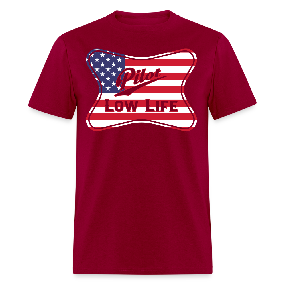 Pilot - Patriotic - Unisex Classic T-Shirt - dark red