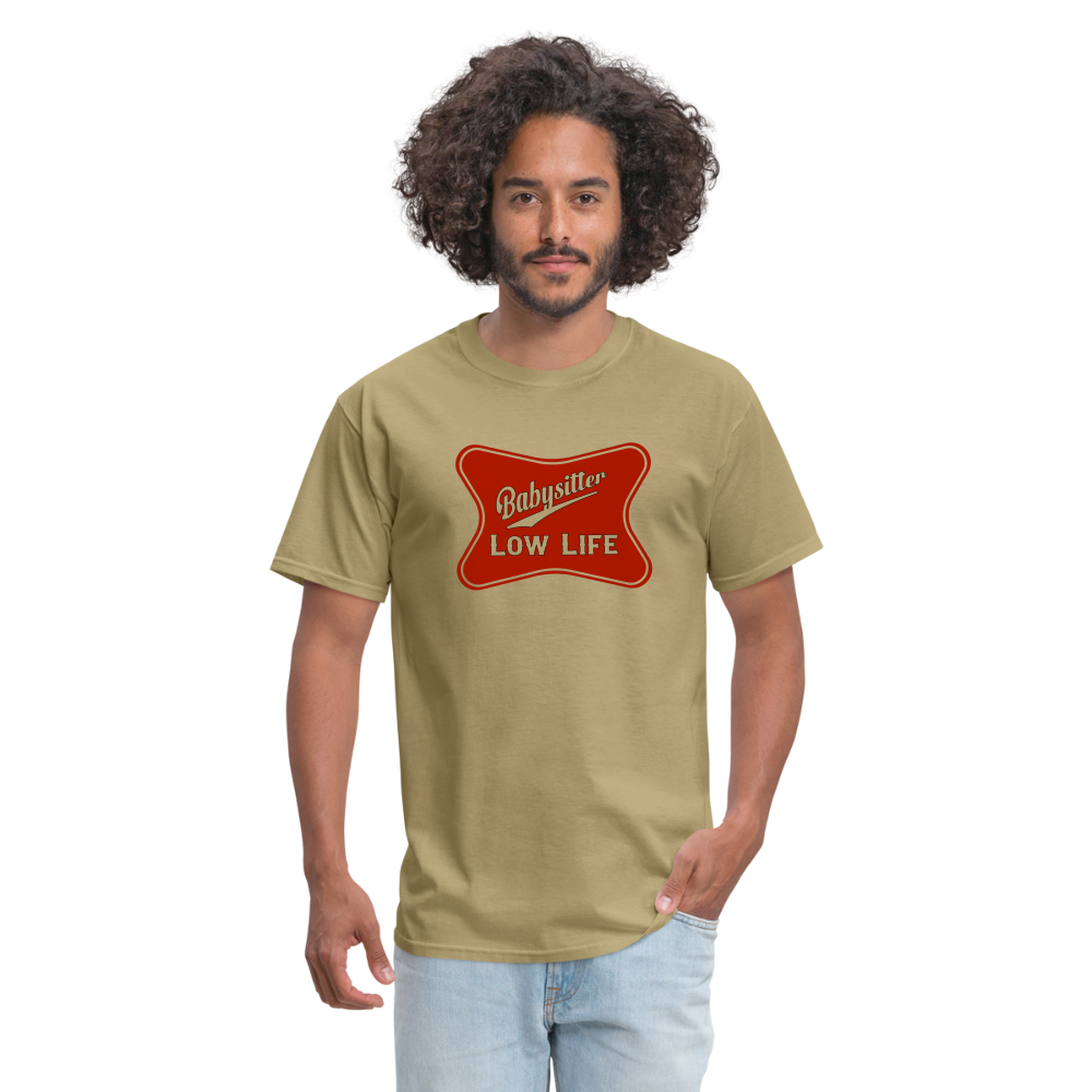 Babysitter - Red - (Unisex) Classic T-Shirt - khaki