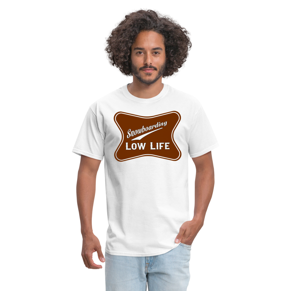 Snowboarding - Brown - Unisex Classic T-Shirt - white
