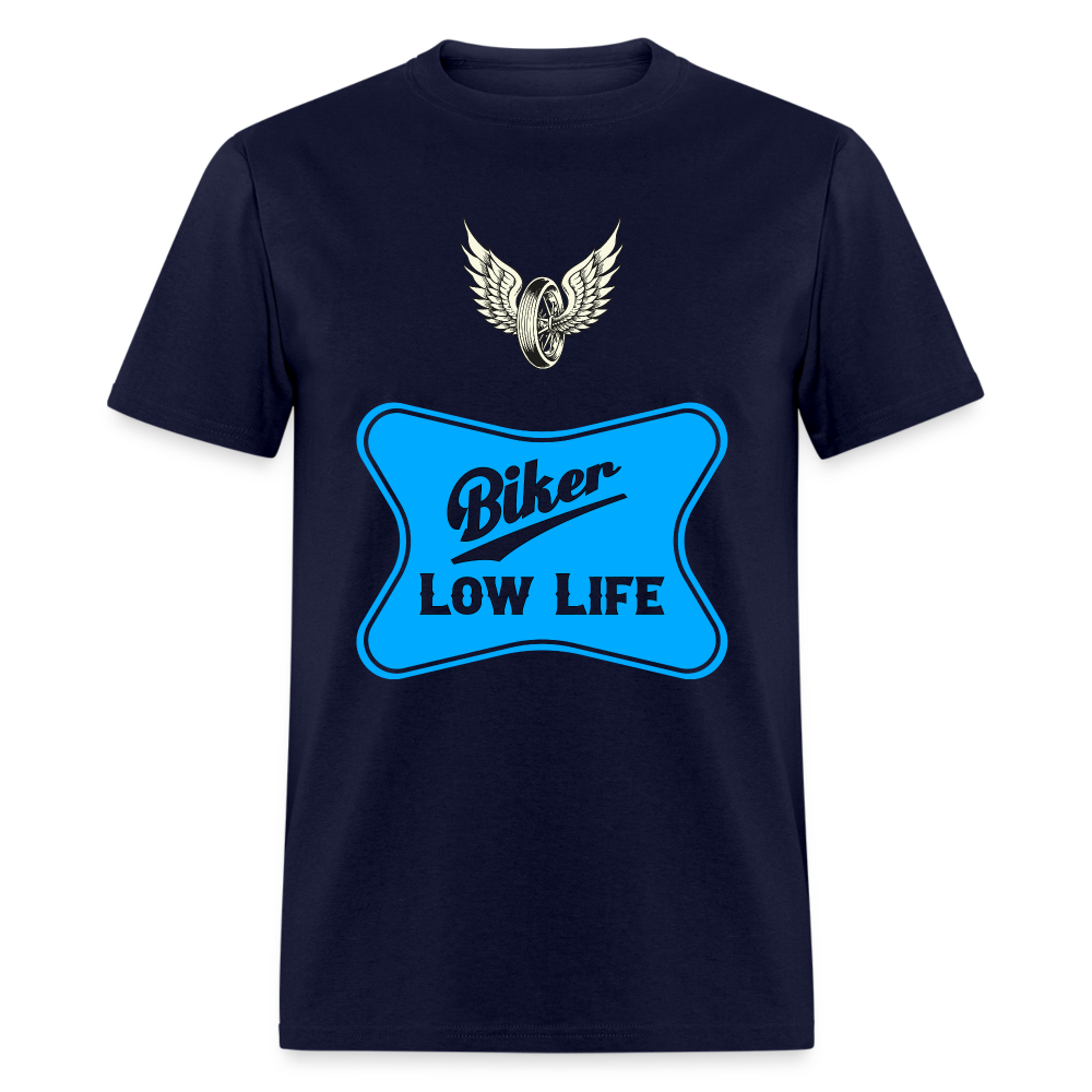 Biker - light blue - Unisex Classic T-Shirt - navy