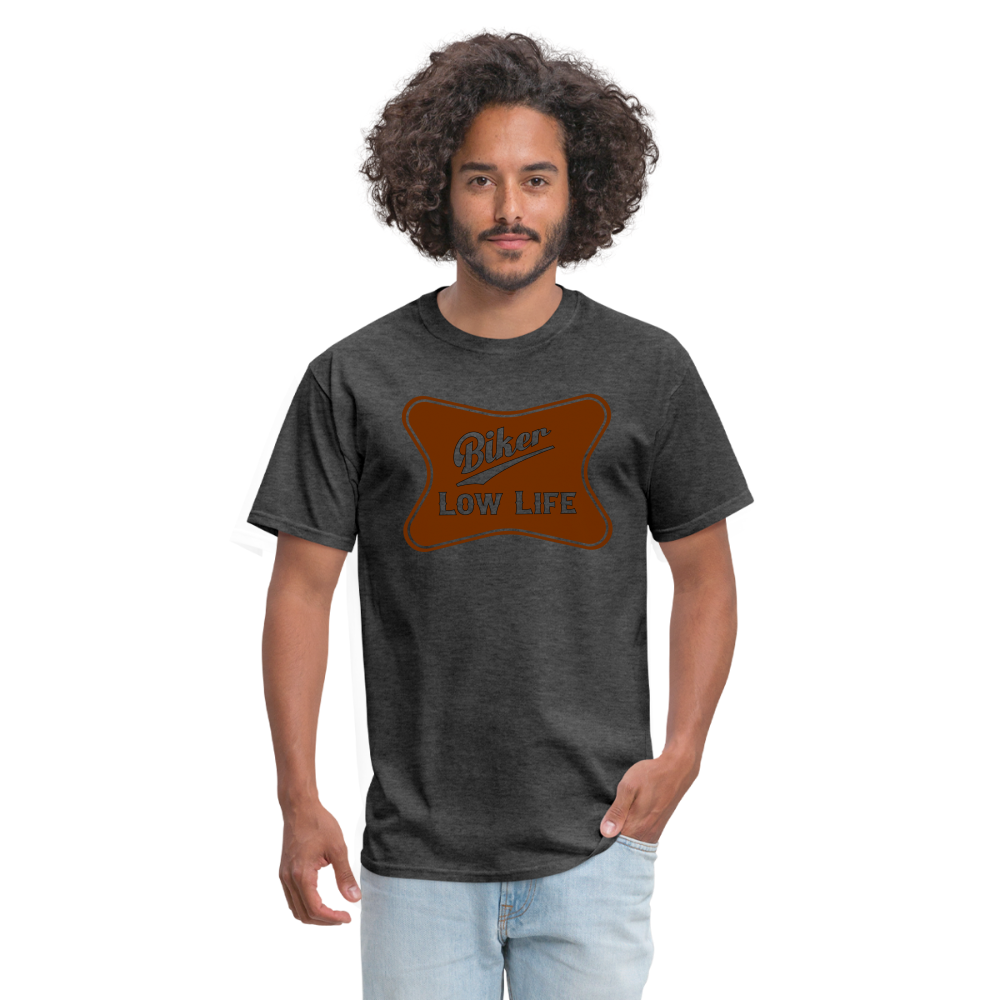 Biker - brown - unisex classic t-shirt - heather black