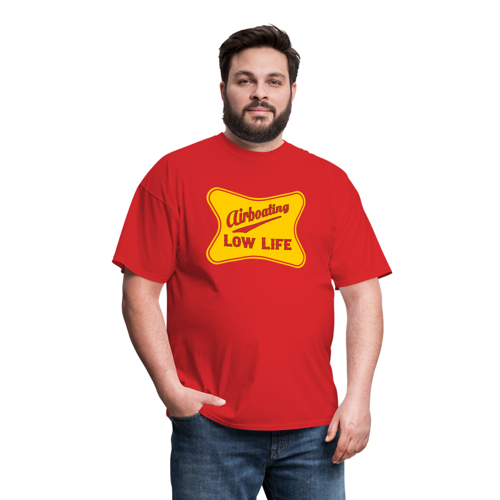 Airboating - Yellow - (Unisex) Classic T-Shirt - red
