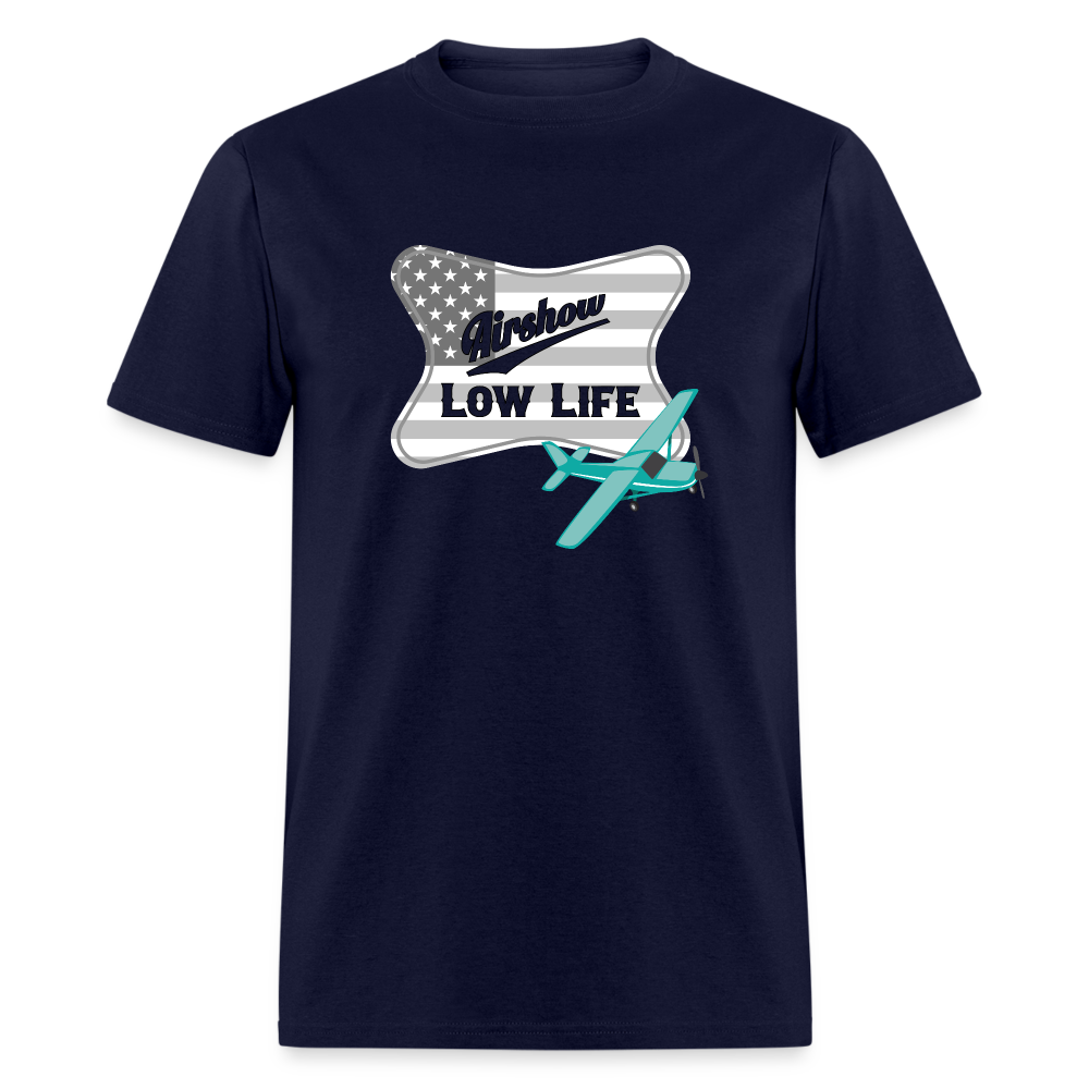 Airshow in Gray & White (Unisex) Classic T-Shirt - navy