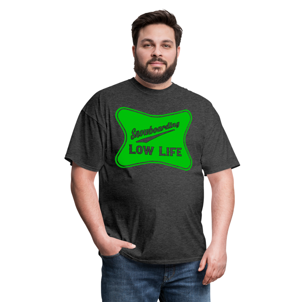 Snowboarding - Green - Unisex Classic T-Shirt - heather black