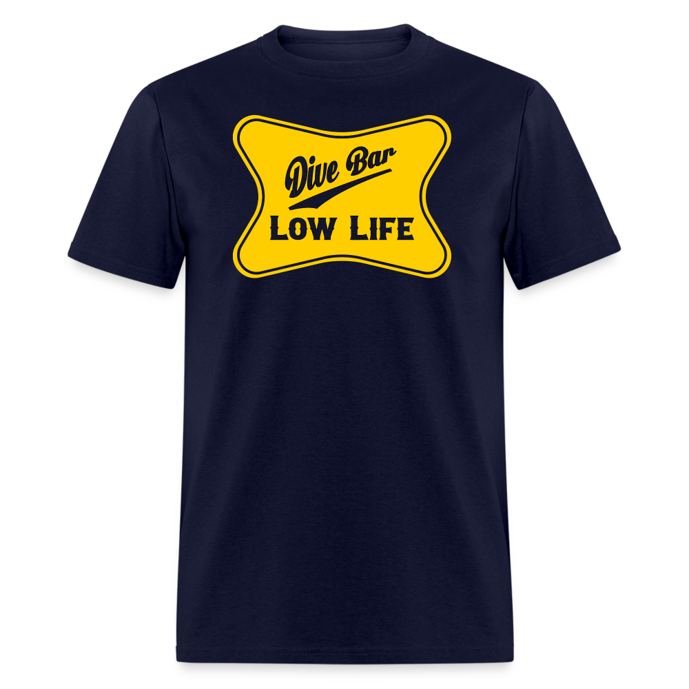 Dive Bar - Yellow - Unisex Classic T-Shirt - navy
