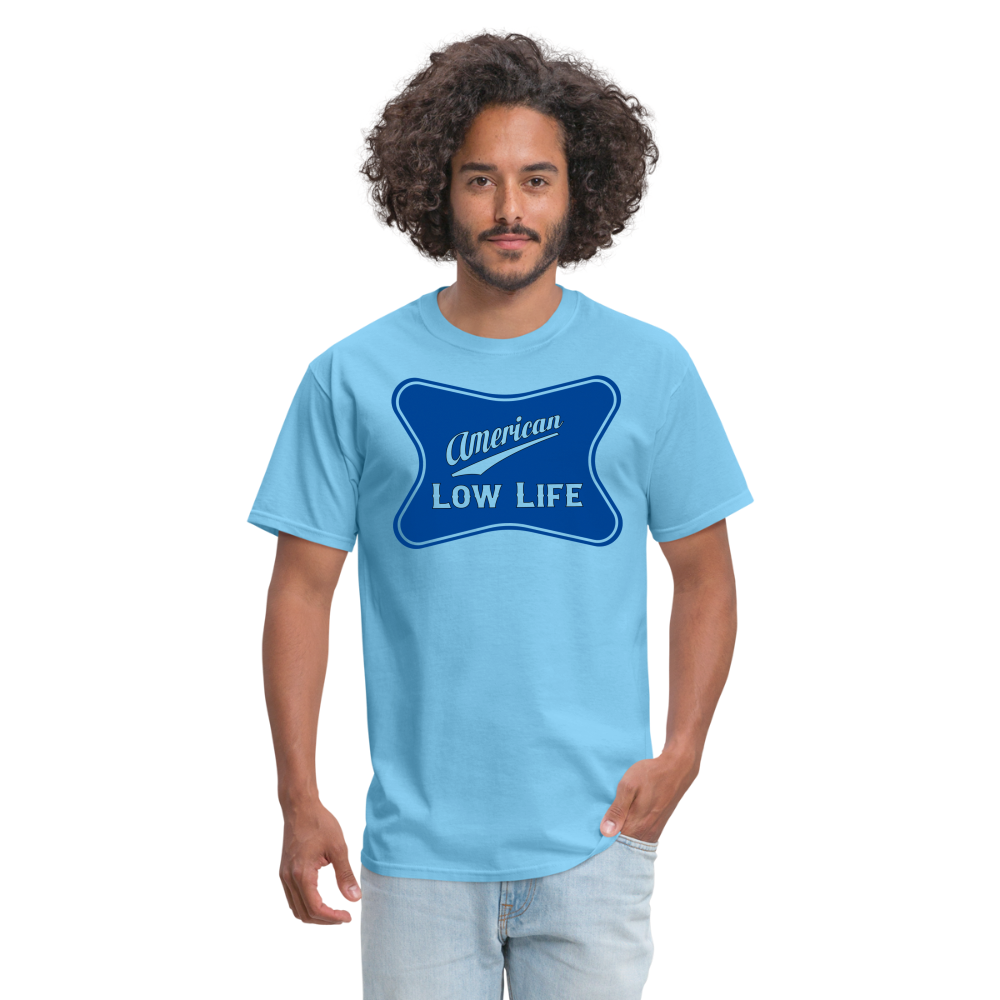 American - Dark Blue - (Unisex) Classic T-Shirt - aquatic blue