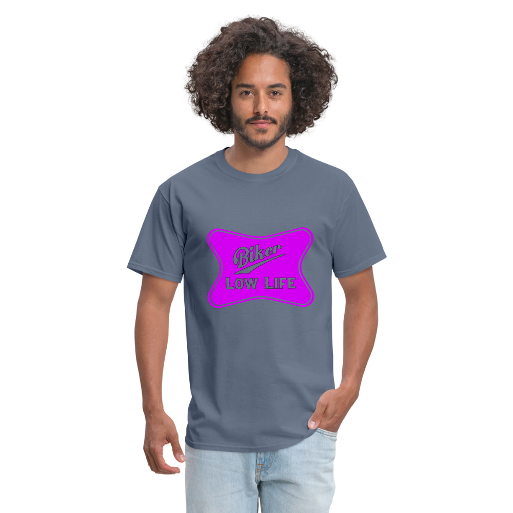 Biker - light purple -  Unisex Classic T-Shirt - denim