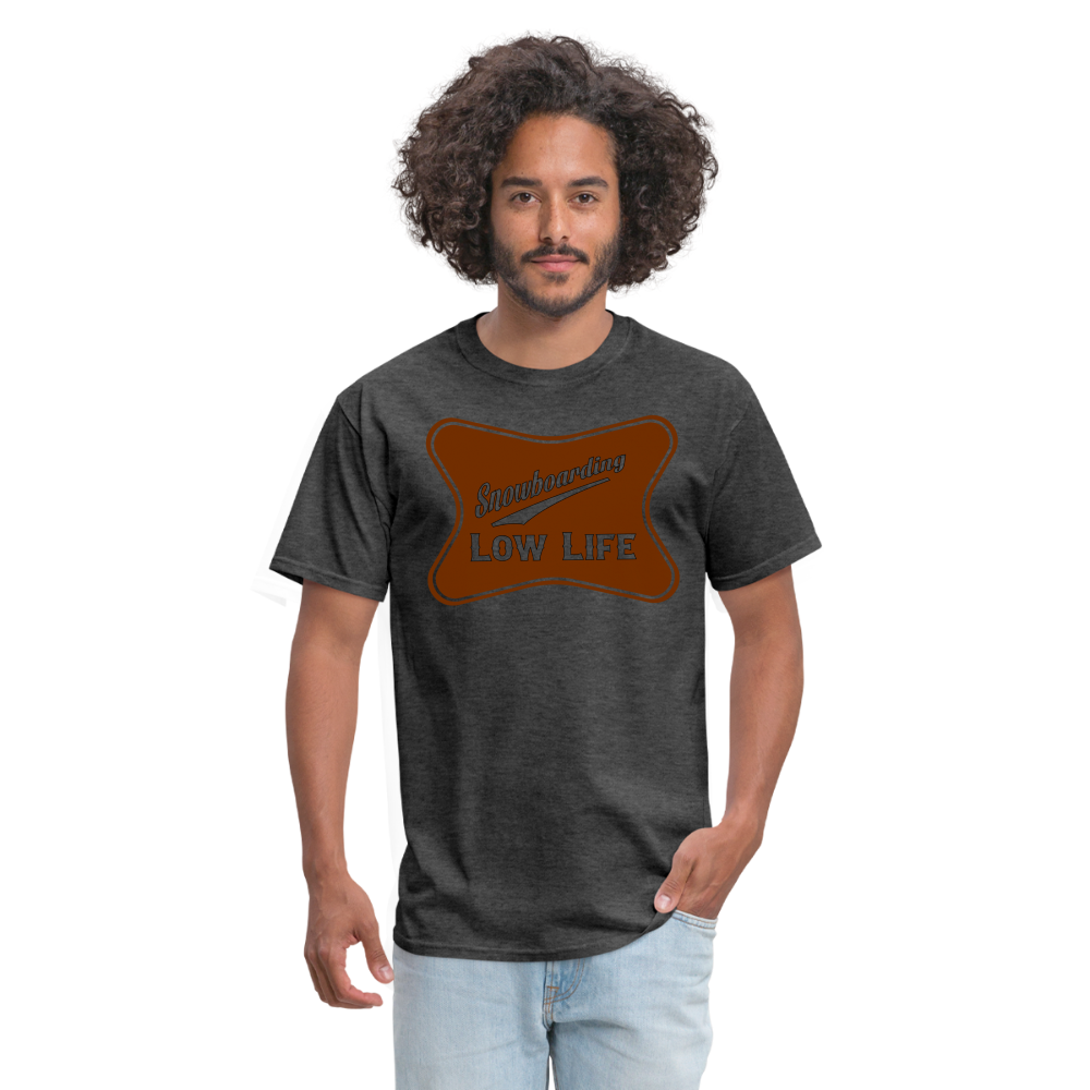 Snowboarding - Brown - Unisex Classic T-Shirt - heather black