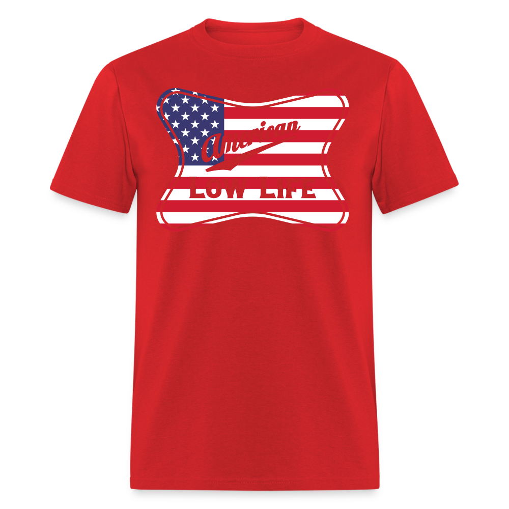 American - Flag - (Unisex) Classic T-Shirt - red