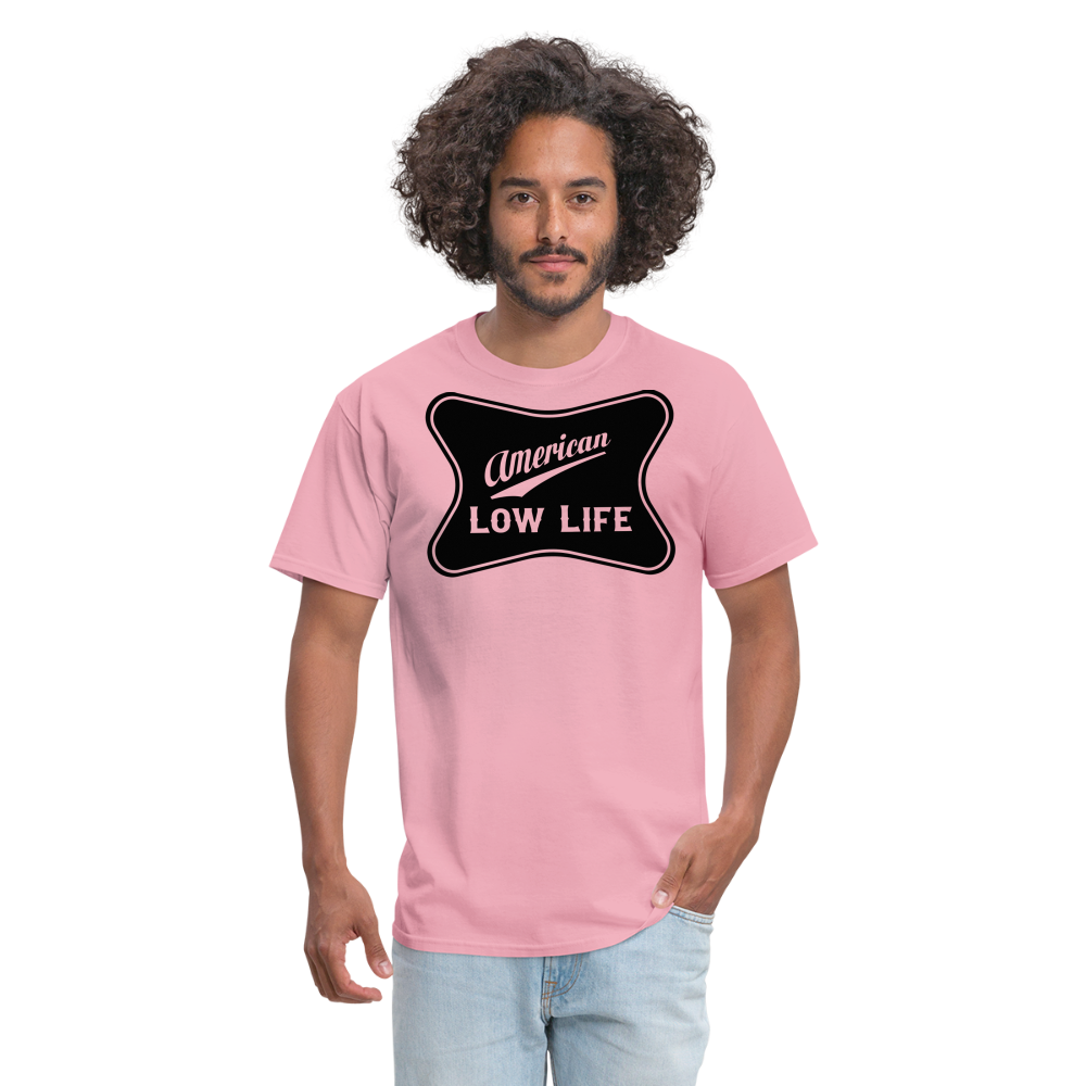 American - Black - (Unisex) Classic T-Shirt - pink