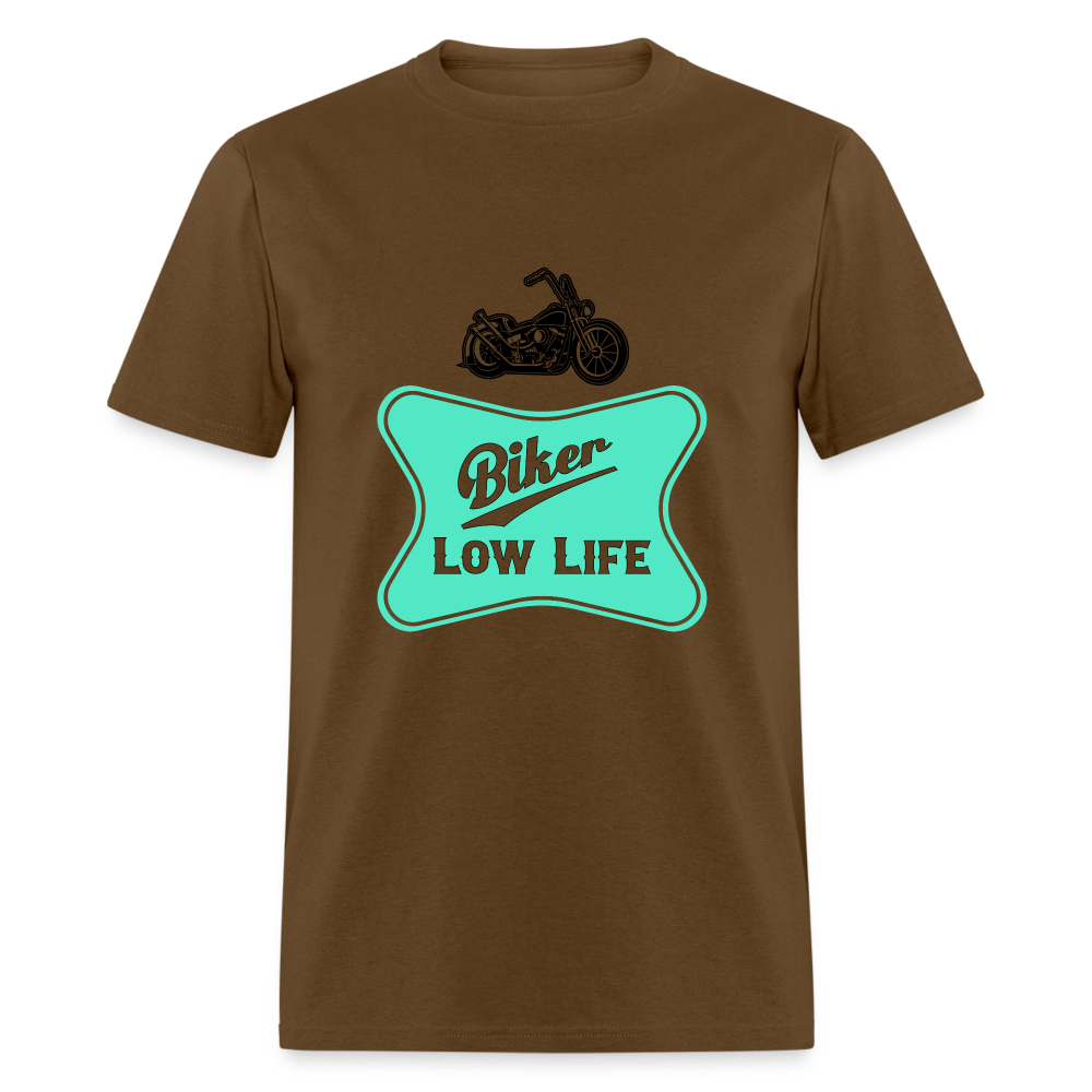 Biker - teal - Unisex Classic T-Shirt - brown