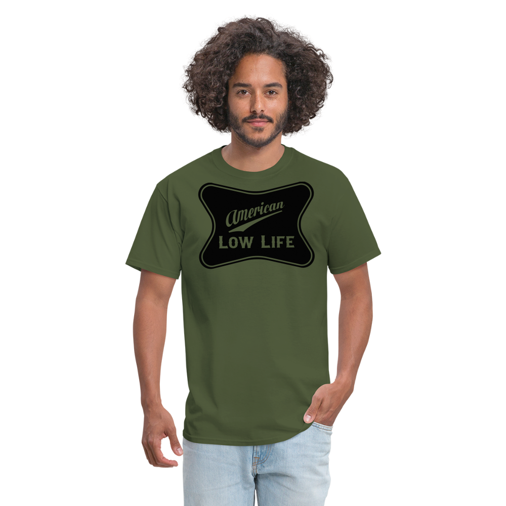 American - Black - (Unisex) Classic T-Shirt - military green