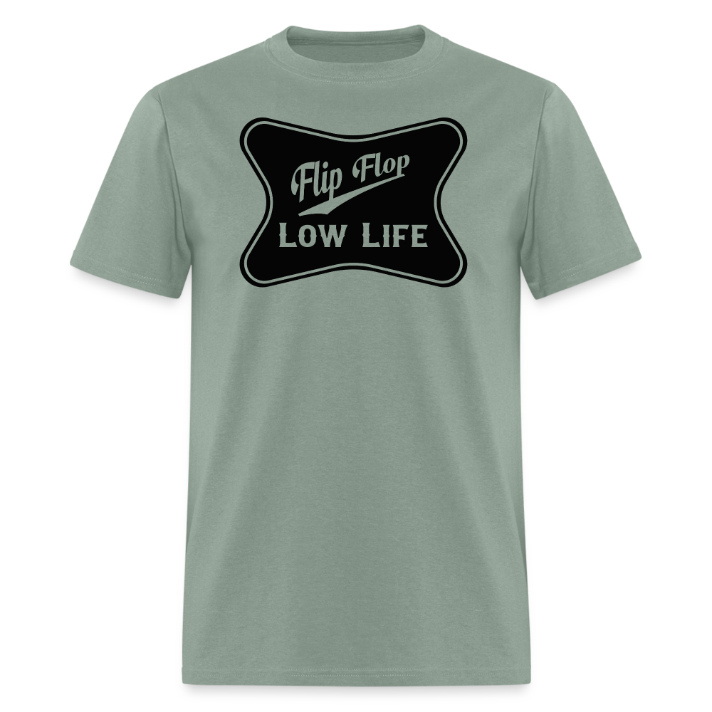 Flip Flop - Black - Unisex Classic T-Shirt - sage