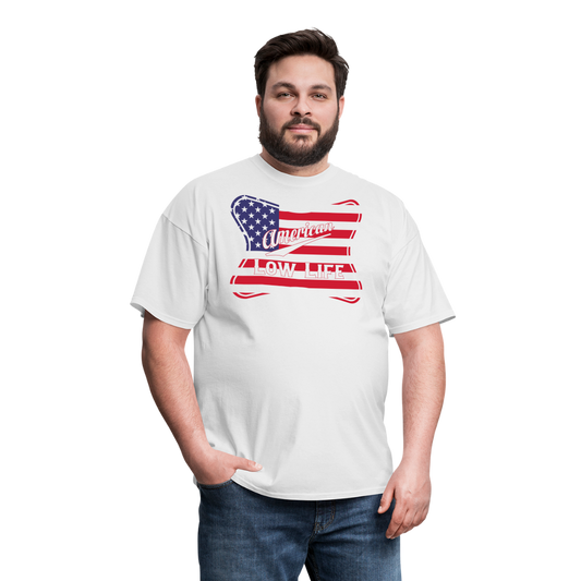 American - Flag - (Unisex) Classic T-Shirt - white