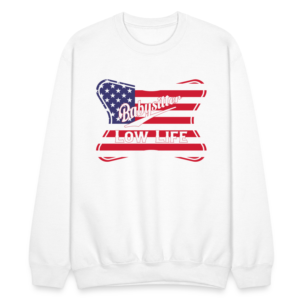 Babysitter - Patrotic - (Unisex) Crewneck Sweatshirt - white