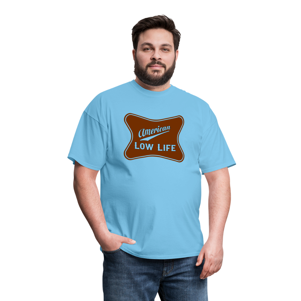 American - Brown - (Unisex) Classic T-Shirt - aquatic blue