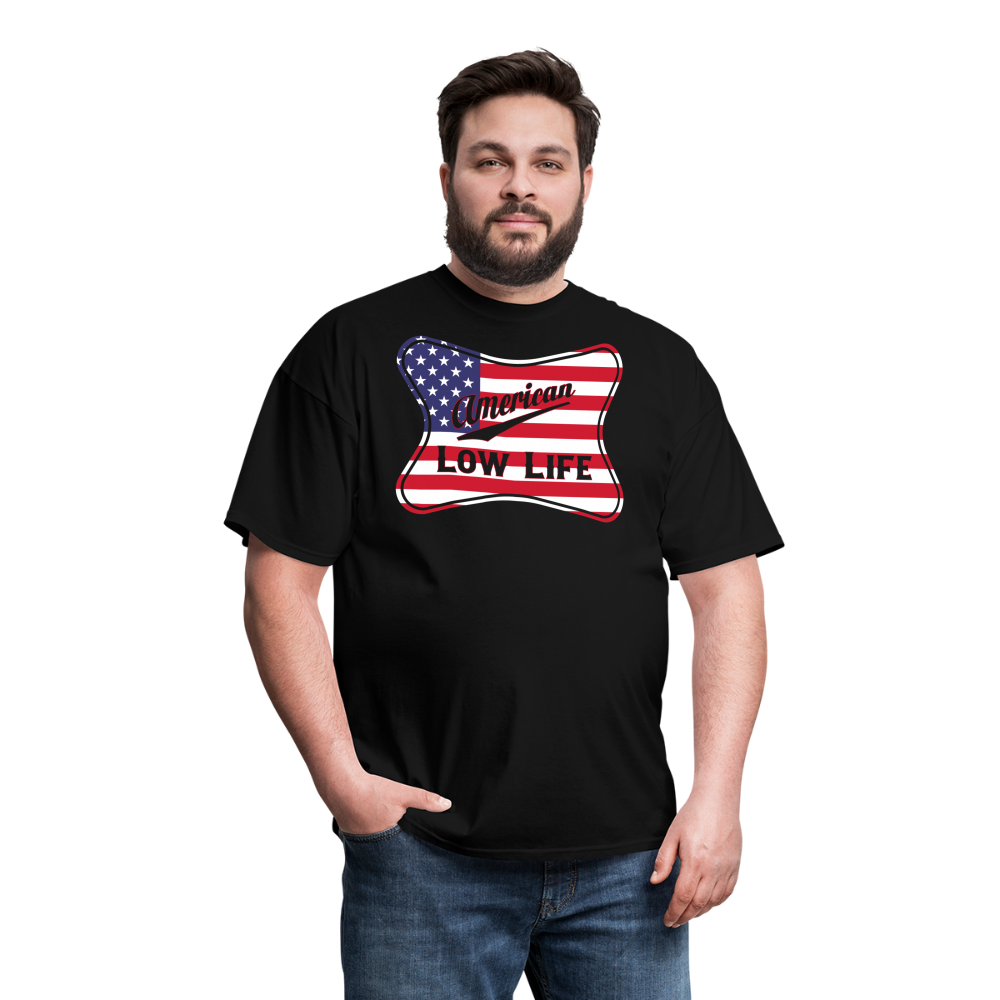 American - Flag - (Unisex) Classic T-Shirt - black