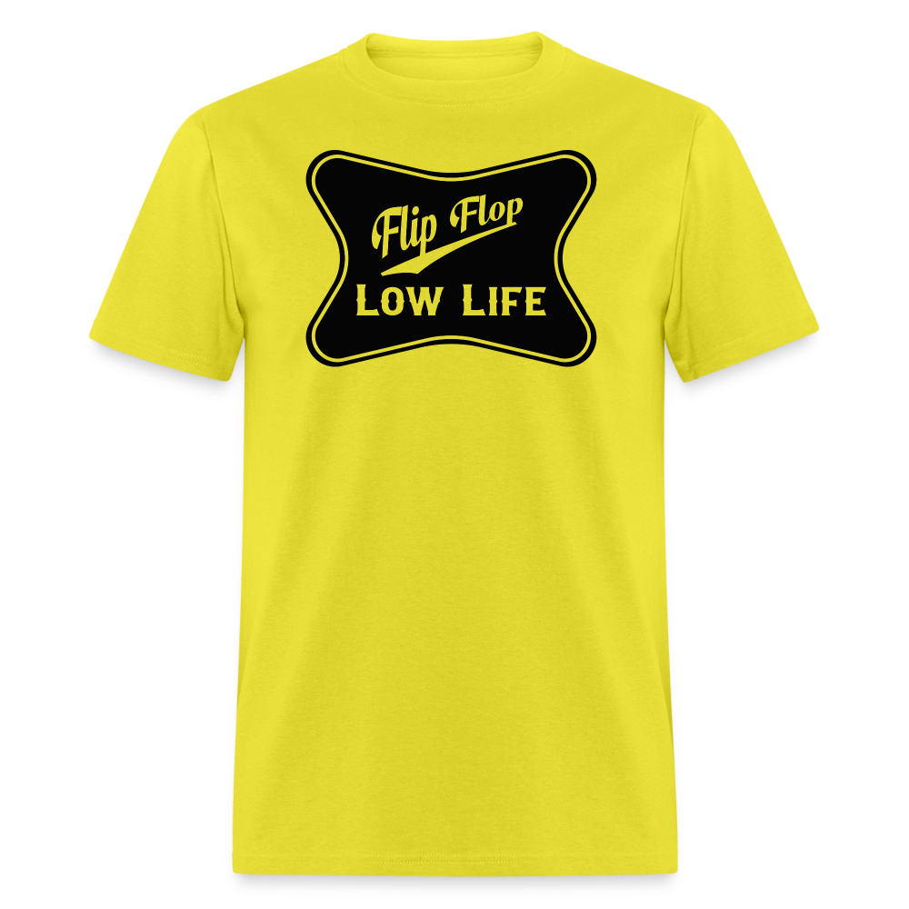 Flip Flop - Black - Unisex Classic T-Shirt - yellow