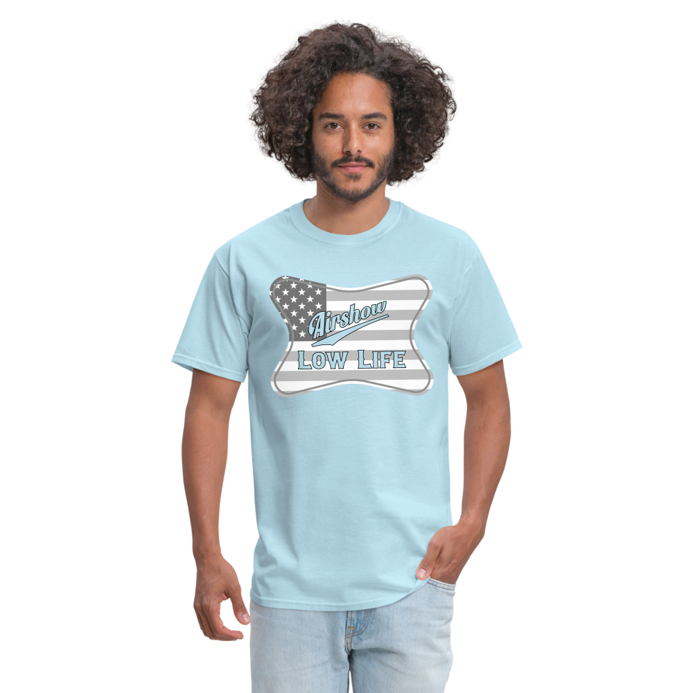 Airshow - American flag - Unisex Classic T-Shirt - powder blue