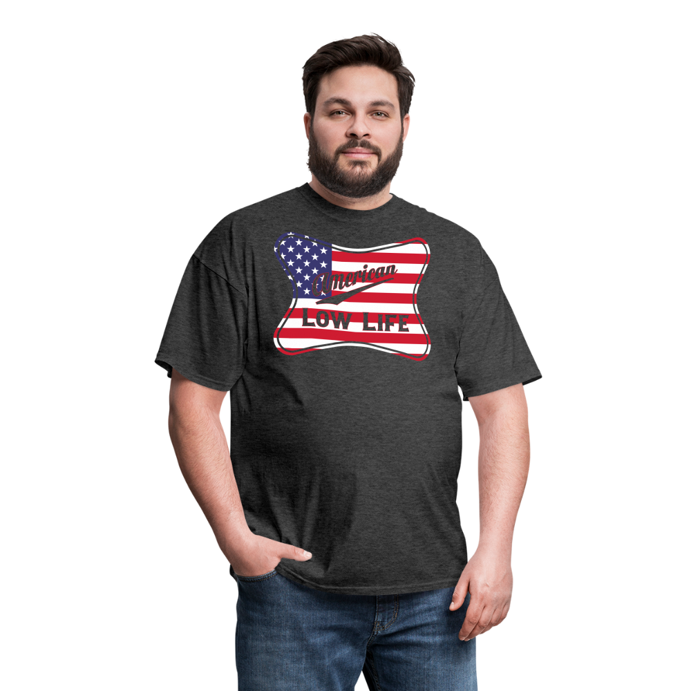 American - Flag - (Unisex) Classic T-Shirt - heather black