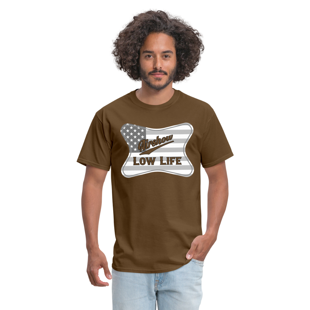 Airshow - American flag - Unisex Classic T-Shirt - brown
