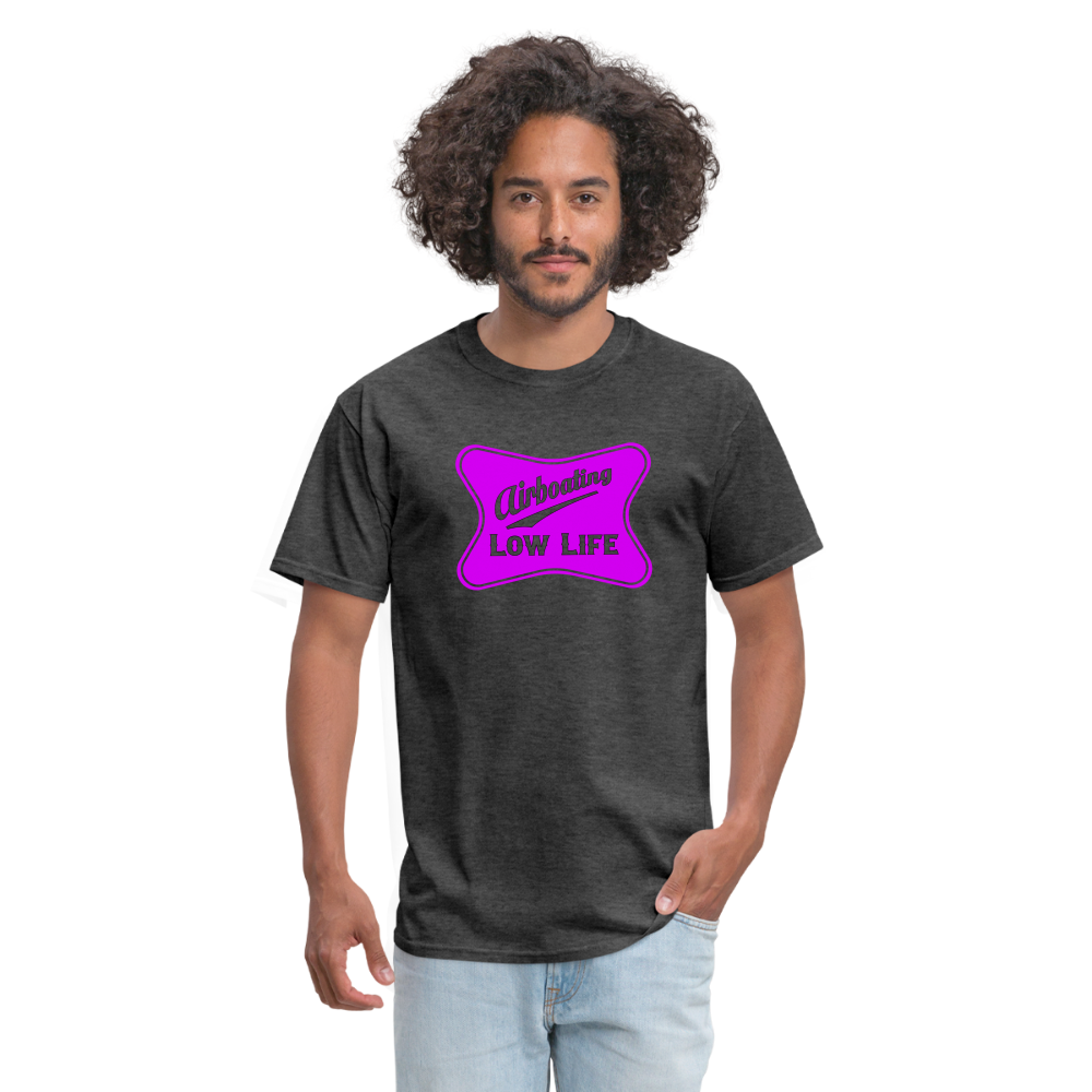 Airboating - Pink - (Unisex) Classic T-Shirt - heather black