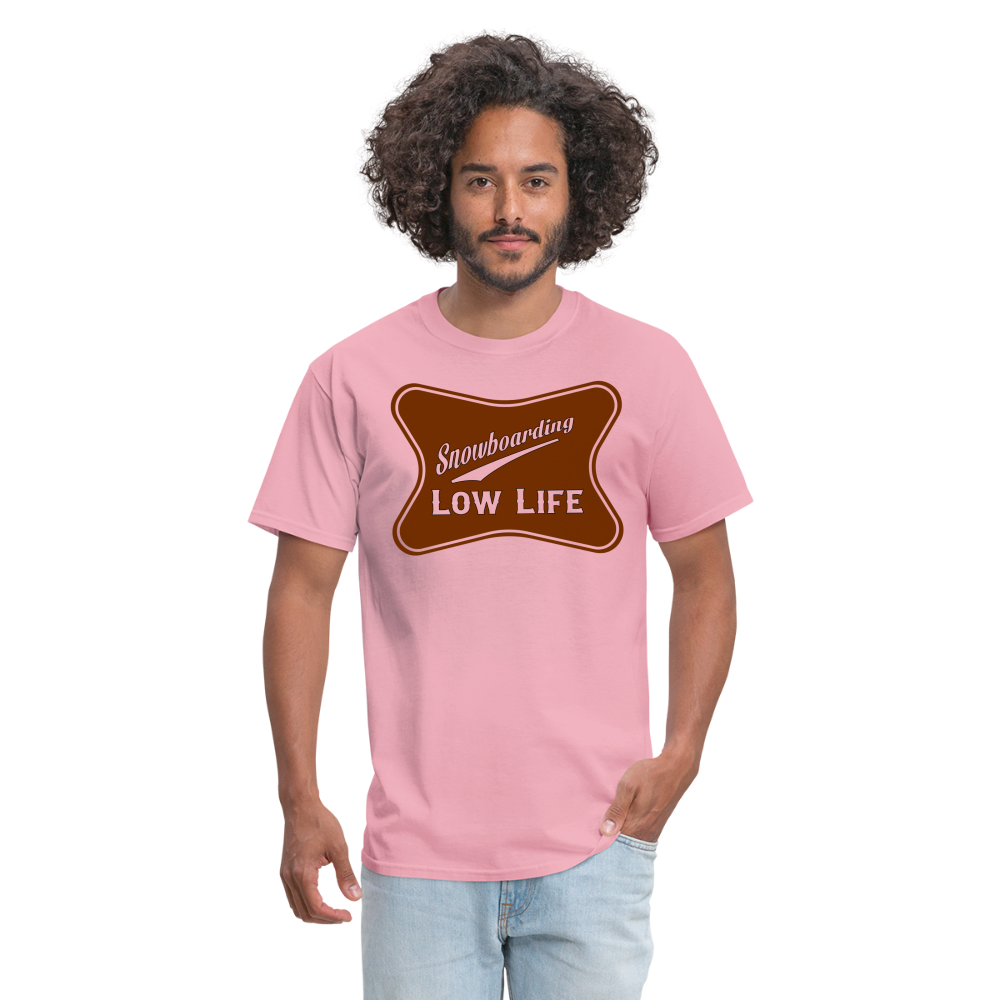 Snowboarding - Brown - Unisex Classic T-Shirt - pink