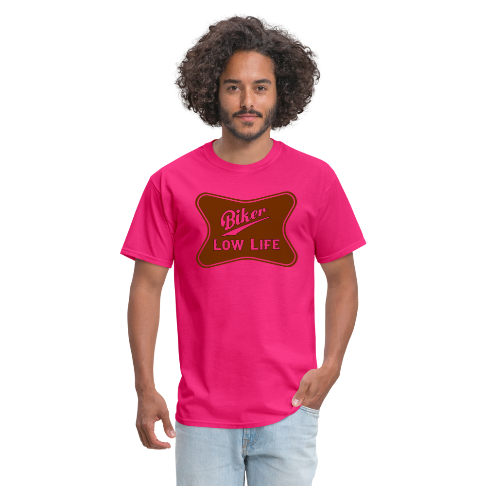 Biker - brown - unisex classic t-shirt - fuchsia