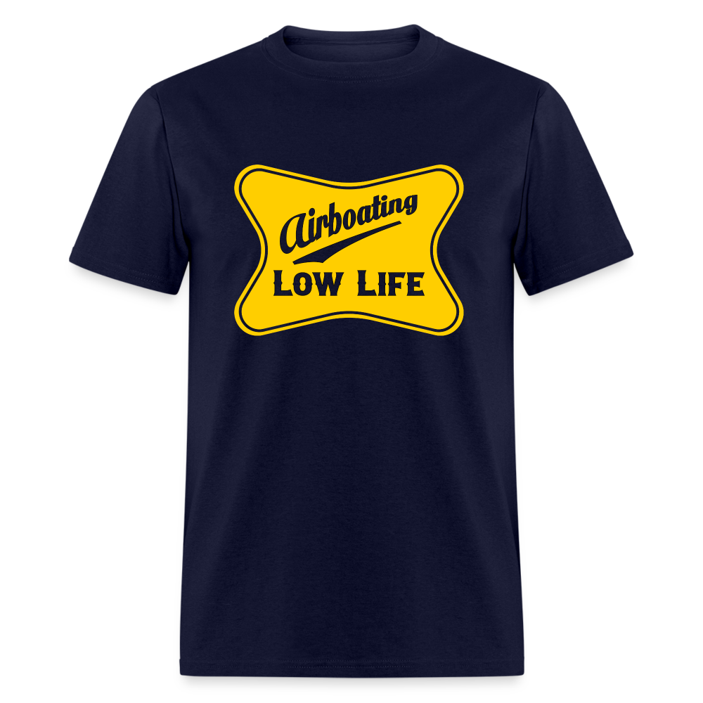 Airboating - Yellow - (Unisex) Classic T-Shirt - navy