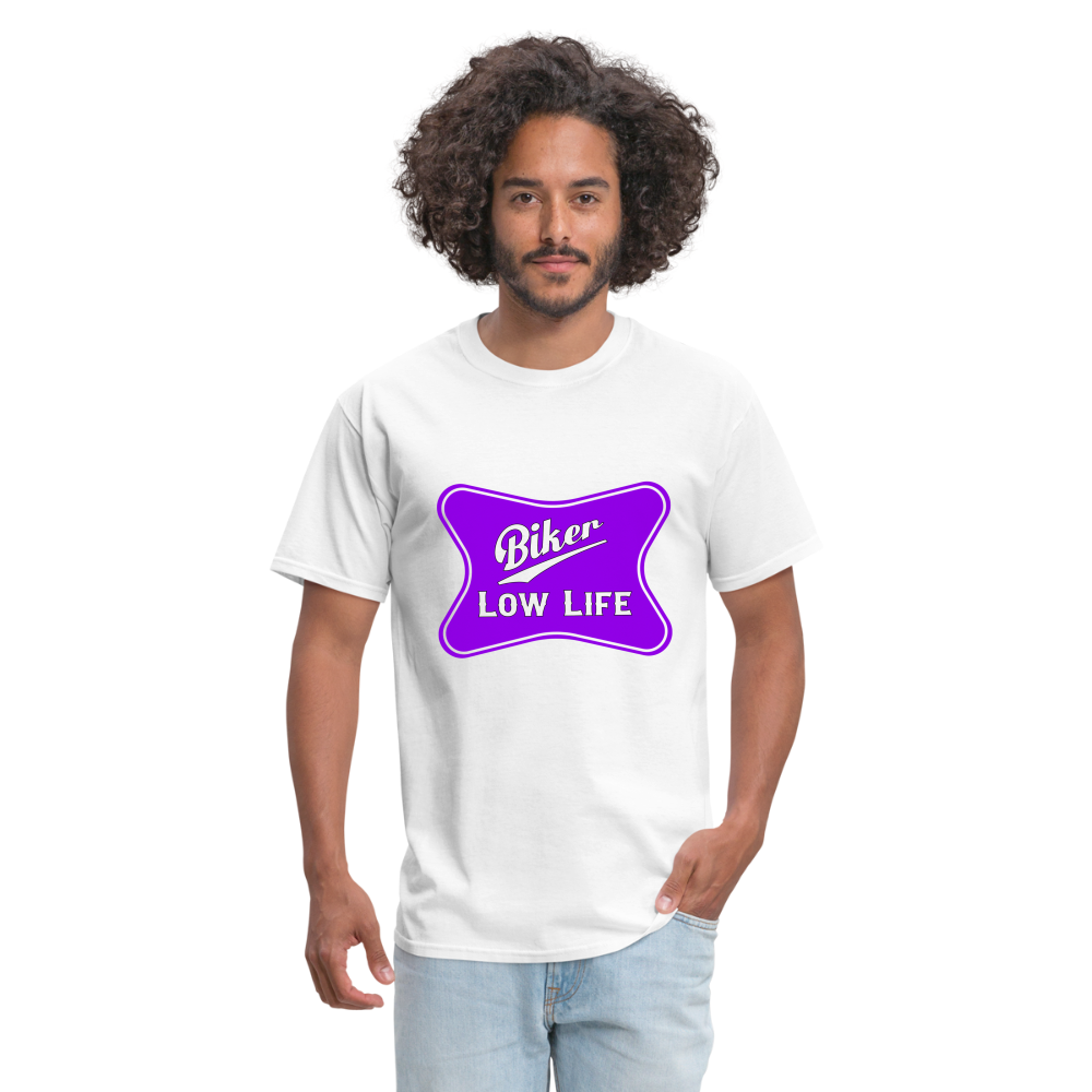 Biker - Purple - Unisex Classic T-Shirt - white
