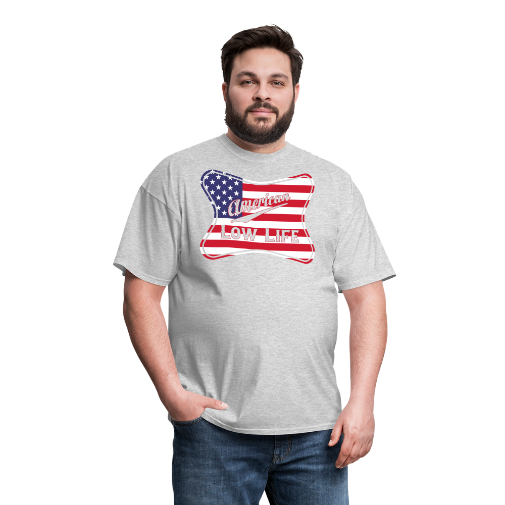 American - Flag - (Unisex) Classic T-Shirt - heather gray