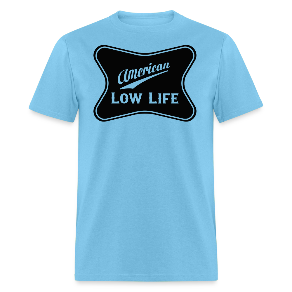 American - Black - (Unisex) Classic T-Shirt - aquatic blue