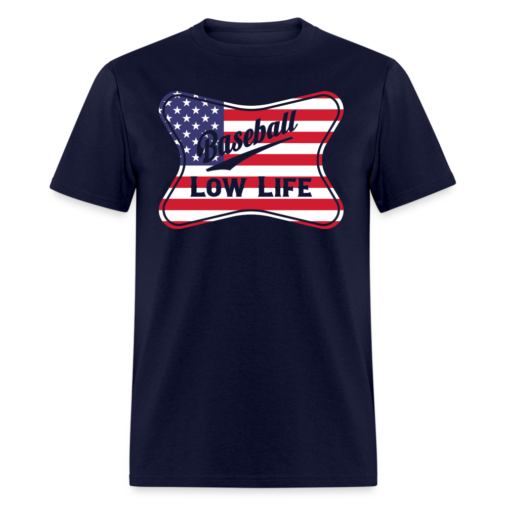 Baseball - Patriotic - Unisex Classic T-Shirt - navy
