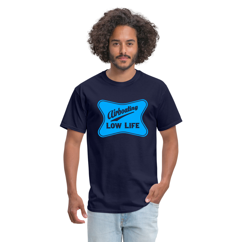 Airboating - Light Blue - (Unisex) Classic T-Shirt - navy