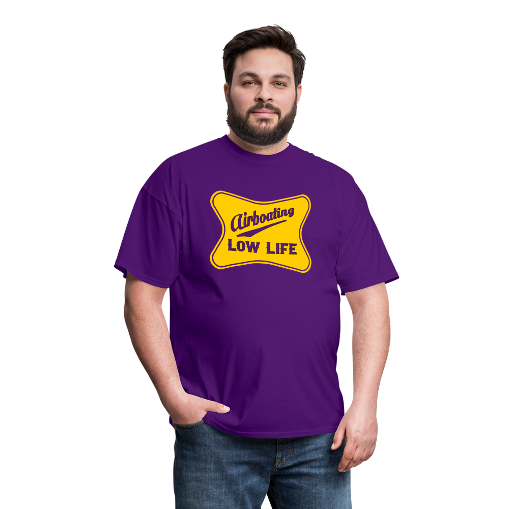 Airboating - Yellow - (Unisex) Classic T-Shirt - purple