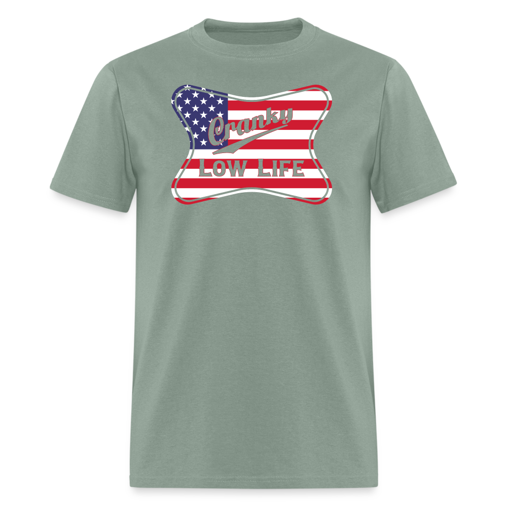 Cranky - Patriotic - Unisex Classic T-Shirt - sage