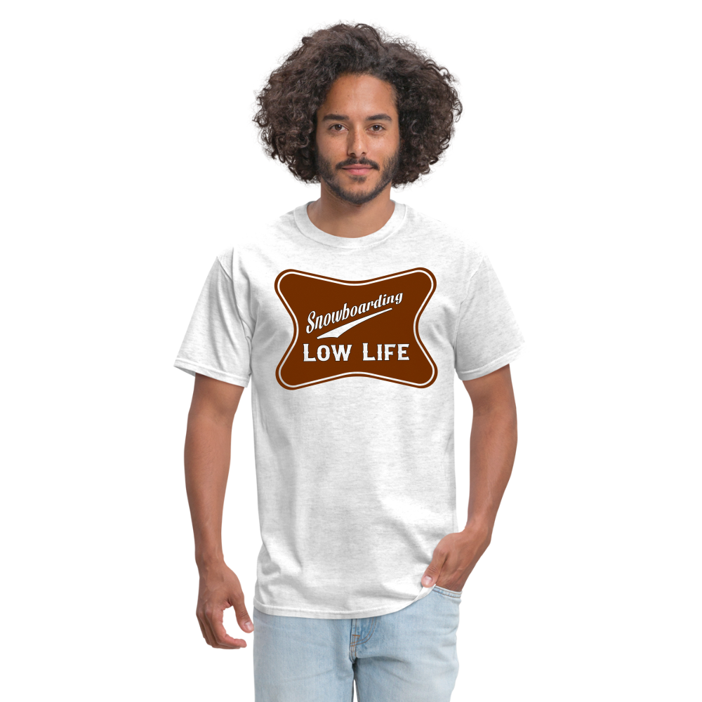 Snowboarding - Brown - Unisex Classic T-Shirt - light heather gray